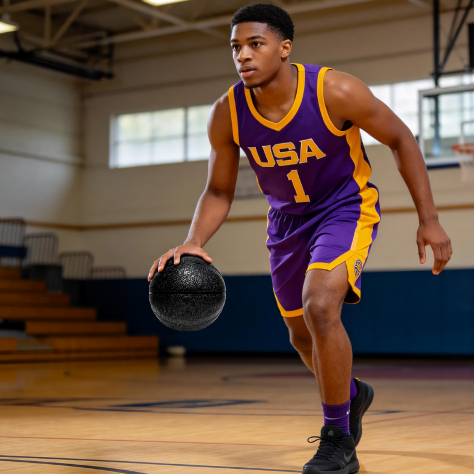 Heavy Equipment Simulator - Size 3 Weighted Basketball-No Logo Black