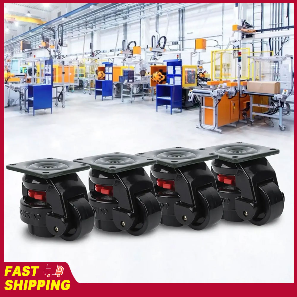 Heavy Equipment Operation - Heavy Duty Leveling Caster Level Adjustment