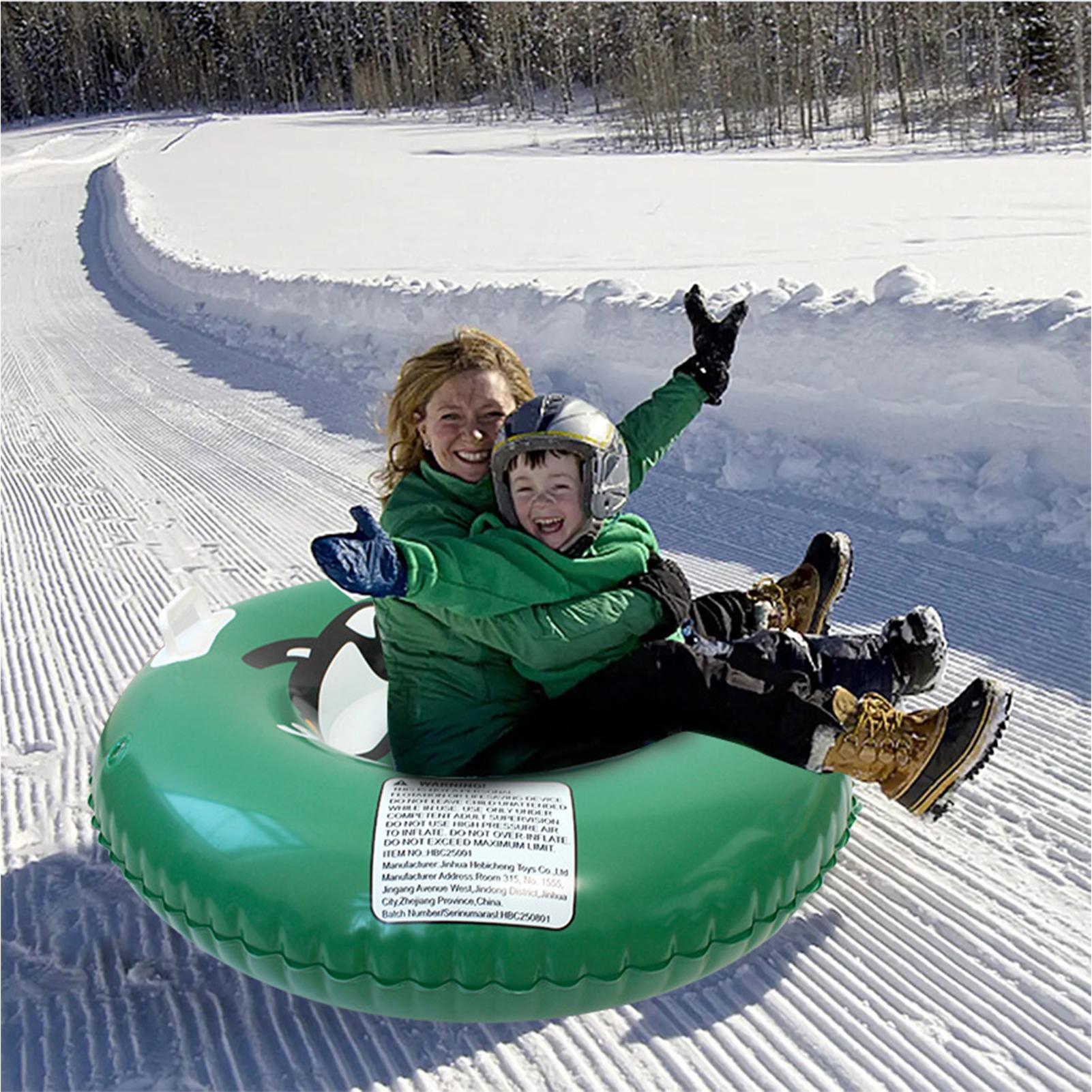 Heavy Equipment Youtube - Inflatable Snow Tube, Thickened Heavy-Duty Sled