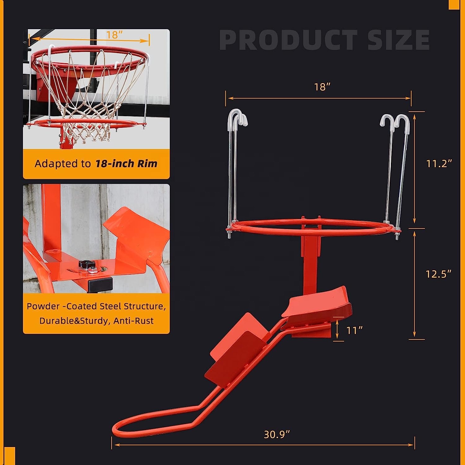 Heavy-Duty Steel Basketball Re - огляд і ціна Heavy Equipment Training