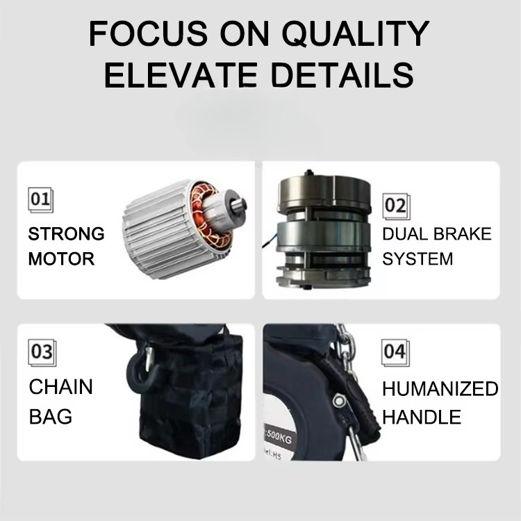 Electric Chain Hoist 500kg 1t  - огляд і ціна Electric Chain Hoist